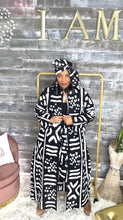 Load image into Gallery viewer, Ms. Ashanti 3 piece Set (Duster skirt &amp; head wrap included)
