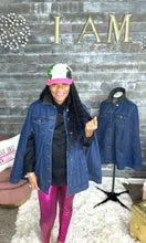 Load image into Gallery viewer, Ms. Super Cape Denim Jacket
