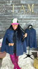 Load image into Gallery viewer, Ms. Super Cape Denim Jacket
