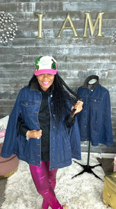 Ms. Super Cape Denim Jacket