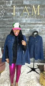 Ms. Super Cape Denim Jacket