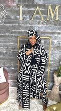 Load image into Gallery viewer, Ms. Ashanti 3 piece Set (Duster skirt &amp; head wrap included)
