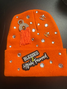 Ms.Skully Custom Hat (Orange)