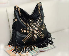 Load image into Gallery viewer, Ms. Studded fringe purse
