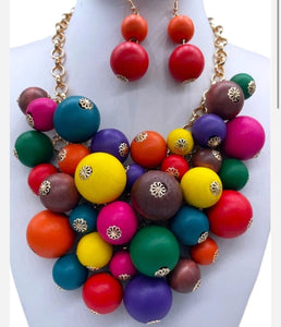 Ms. Vigorous Multi Color Necklace