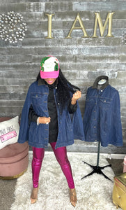 Ms. Super Cape Denim Jacket