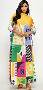 Ms. Geometric Multi Color Dress