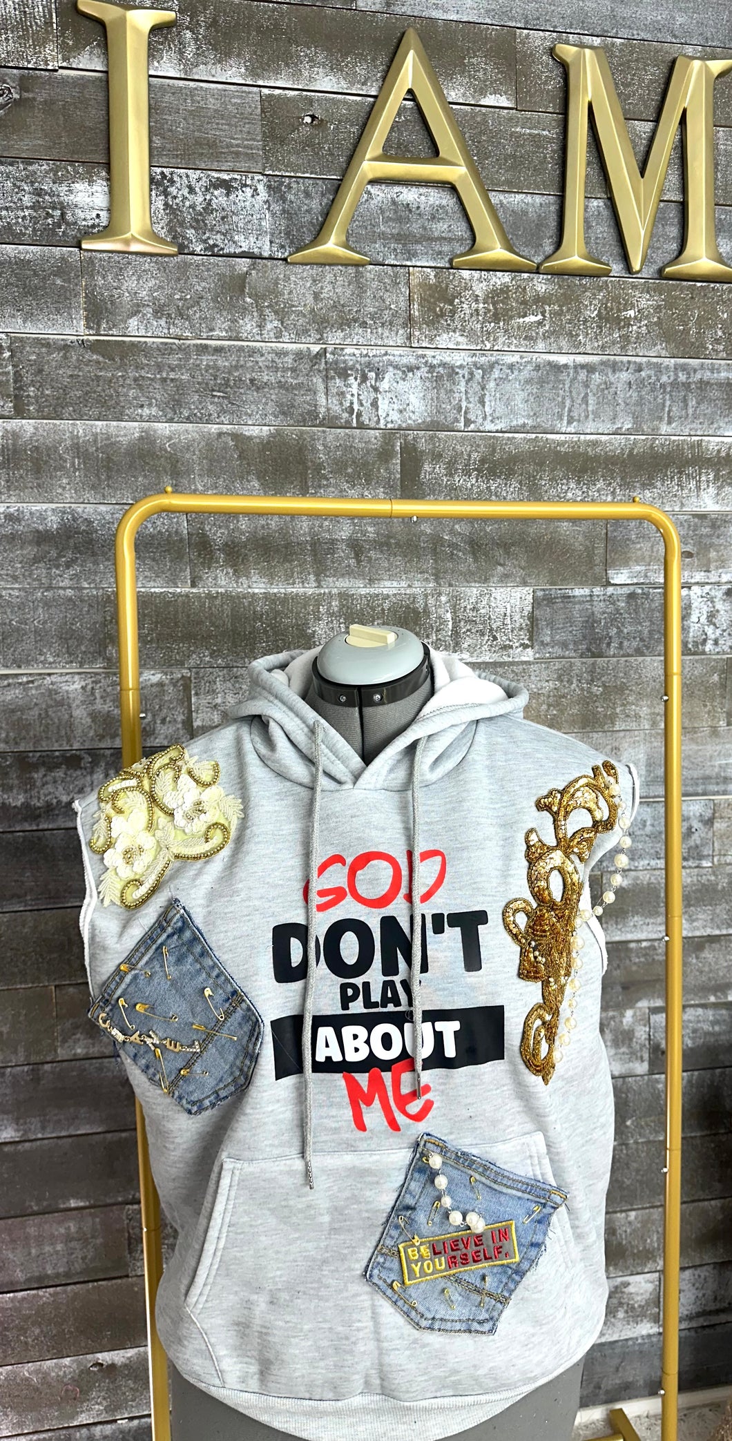 Ms. 14K God Don’t Play About Me Sweatshirt