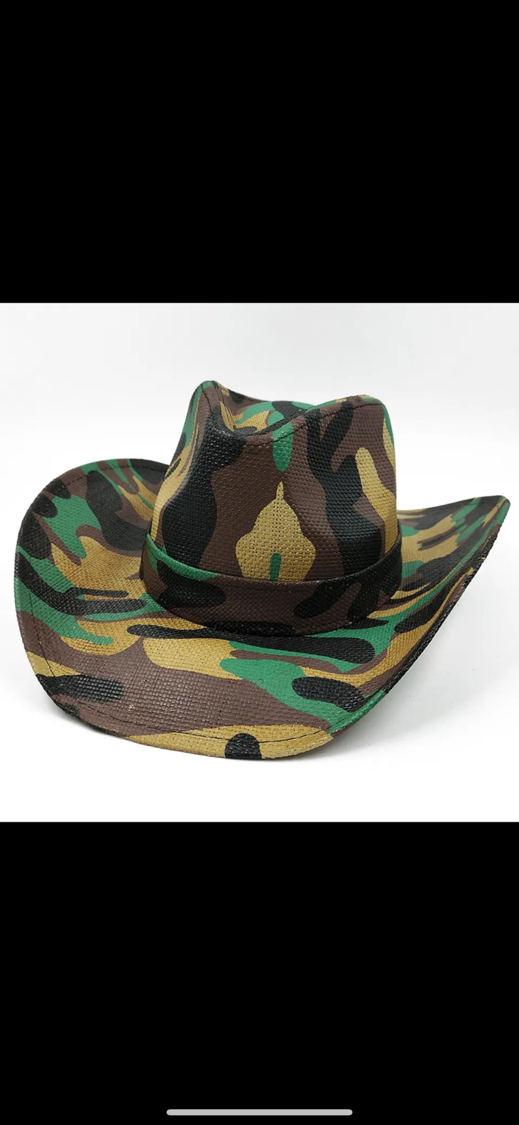 Ms. Rodeo Camo Green Hat