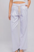 Load image into Gallery viewer, Ms. Extraordinary White Linen Blend Rope Pants
