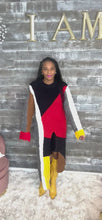 Load and play video in Gallery viewer, Ms. Color Block Multi Color Sweater
