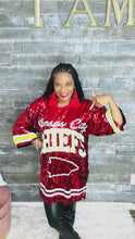 Load and play video in Gallery viewer, Ms. Chiefs Sequin Jersey
